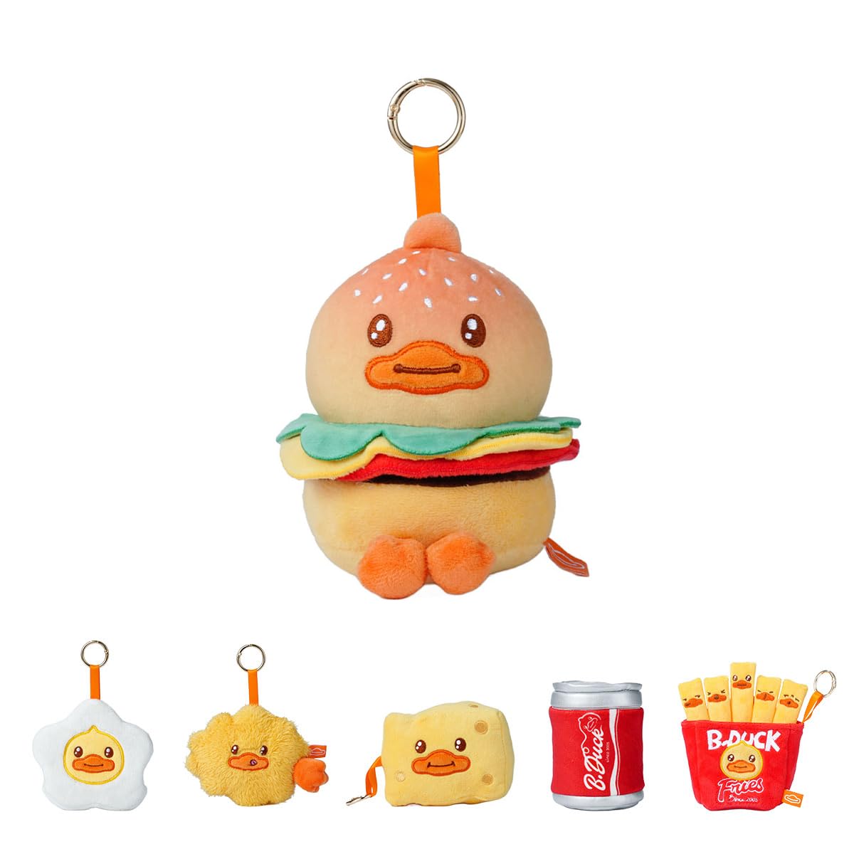 B.Duck Yummy Series Multifunctional Keychain Blind Box for Quick Access
| B.Duck Yummy Series Food Plush Keychain Blind