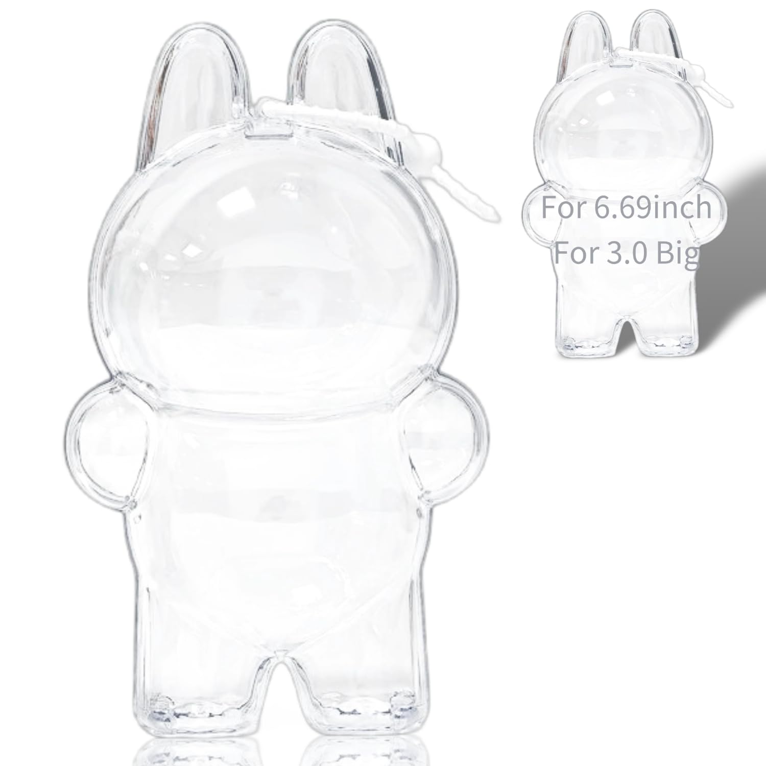 Protective Acrylic Display Case Clear Keychain Hanging Dustproof Showcase Accessory (1)  
Protective Acrylic Display Cas