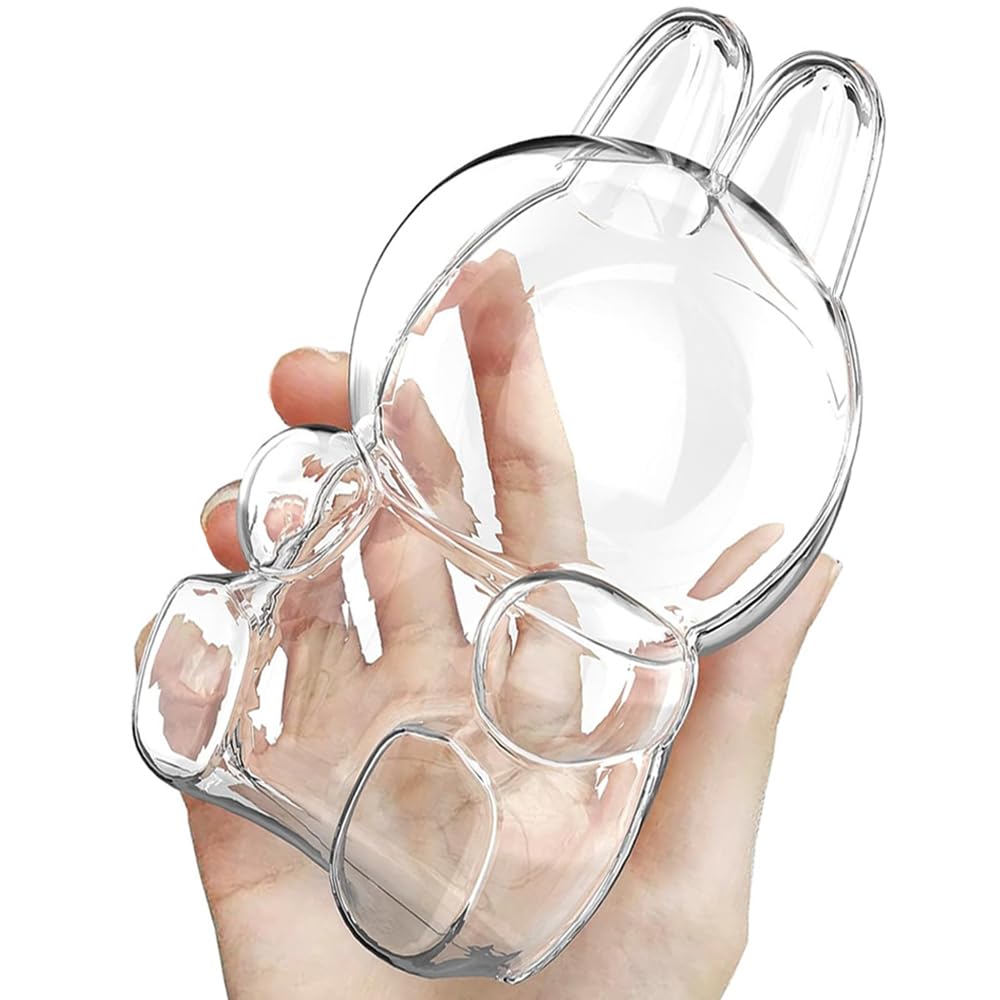 Ia Bubu Figure Clear PVC Protective Case – Dustproof & Scratch-Resistant Storage Box with Keychain, Portable, Compatible