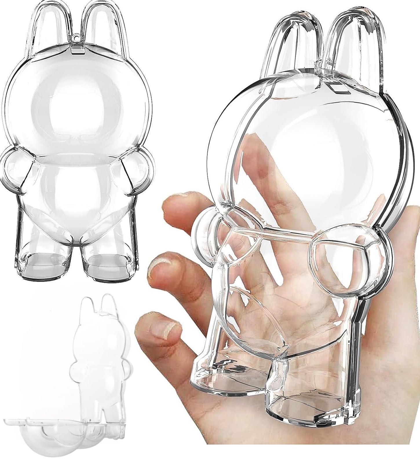 Protective Case Cover for Phone - Crystal-Clear Hard Display Box with Keychain & Dustproof Cover, Dustproof Scratch-Resi